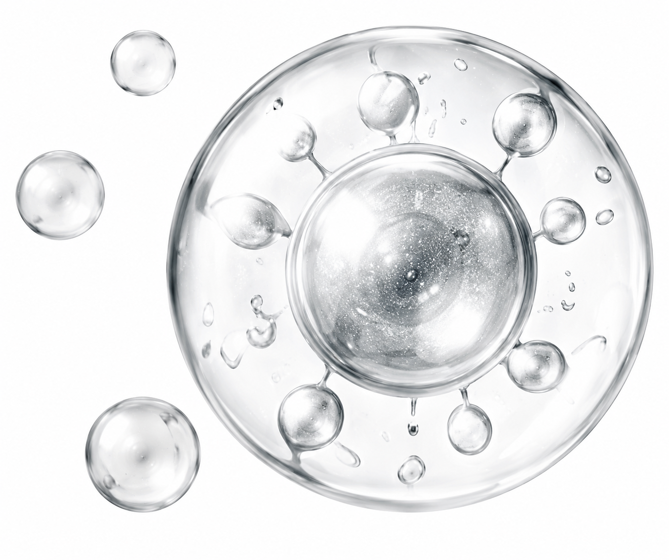 Scientific illustration of cellular structure